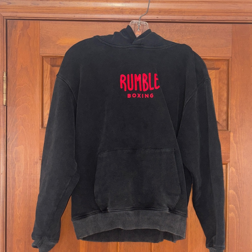 Black Rumble Boxing Hoodie